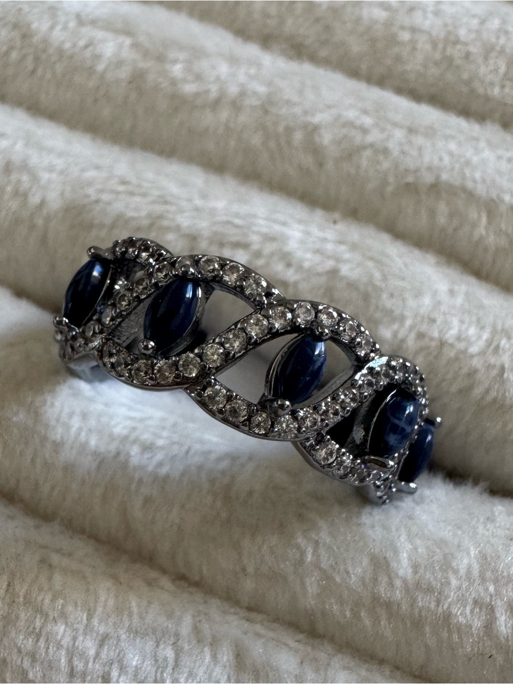 Pebble Path - Lapis on Hematite Plating - OG Ring July 2026